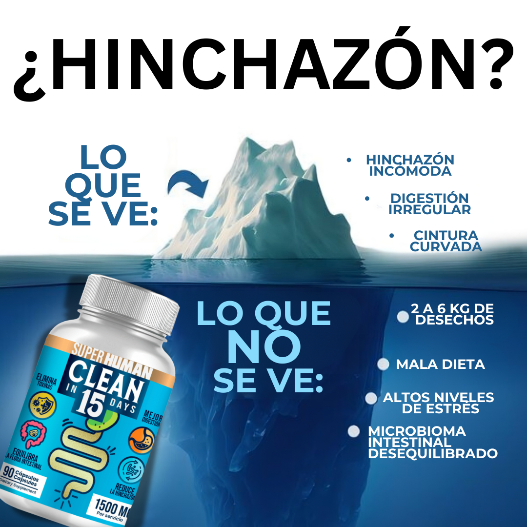 Clean15™ –  Limpieza Estomacal Profunda en 15 Días con SuperHuman