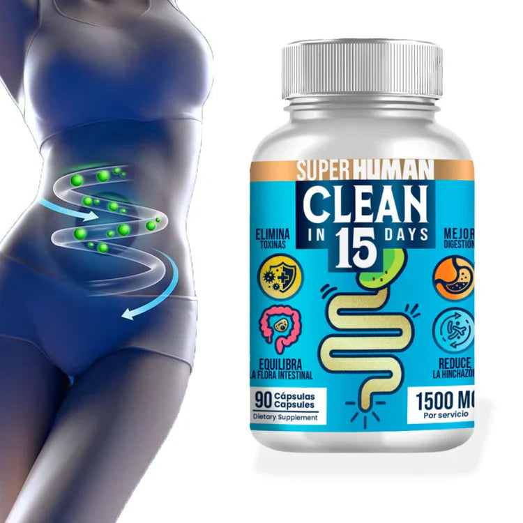 Clean15™ –  Limpieza Estomacal Profunda en 15 Días con SuperHuman