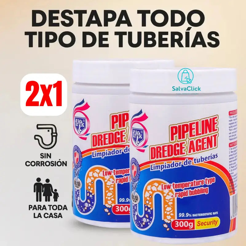 PipeClean™ – Polvo Desatorador de Tuberías - Hoy 2x1